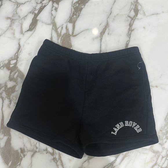 Land Rover Pacsun Black Sweat Shorts Womens Size S Athletic Lounge Comfortable - Picture 2 of 4
